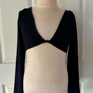 Black Long Sleeve Women's Top